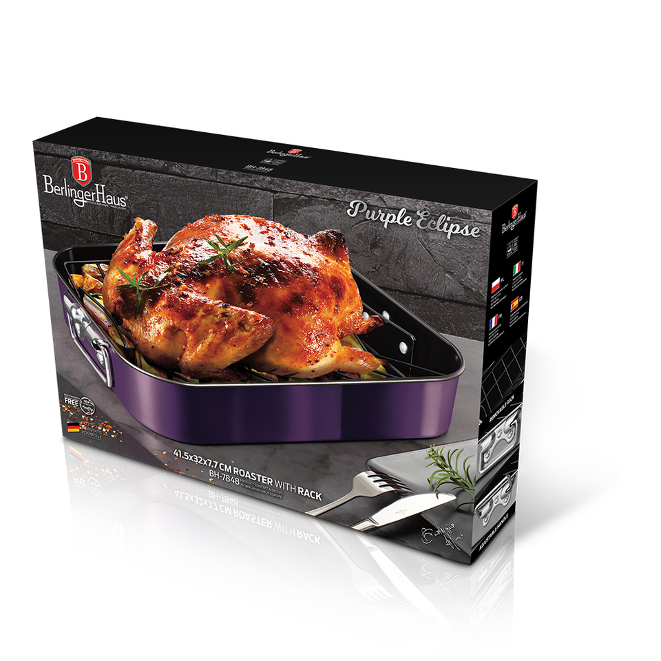 Roasting Pan and Rack Berlinger Haus BH 7848 Purple Eclipse Collection