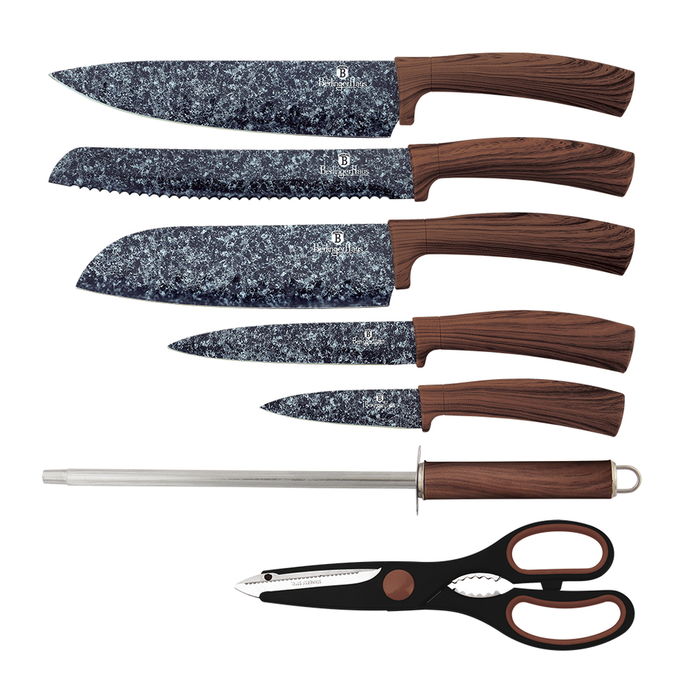 8-Piece Knife Set with Stand Berlinger Haus BH/2836 Forest Line