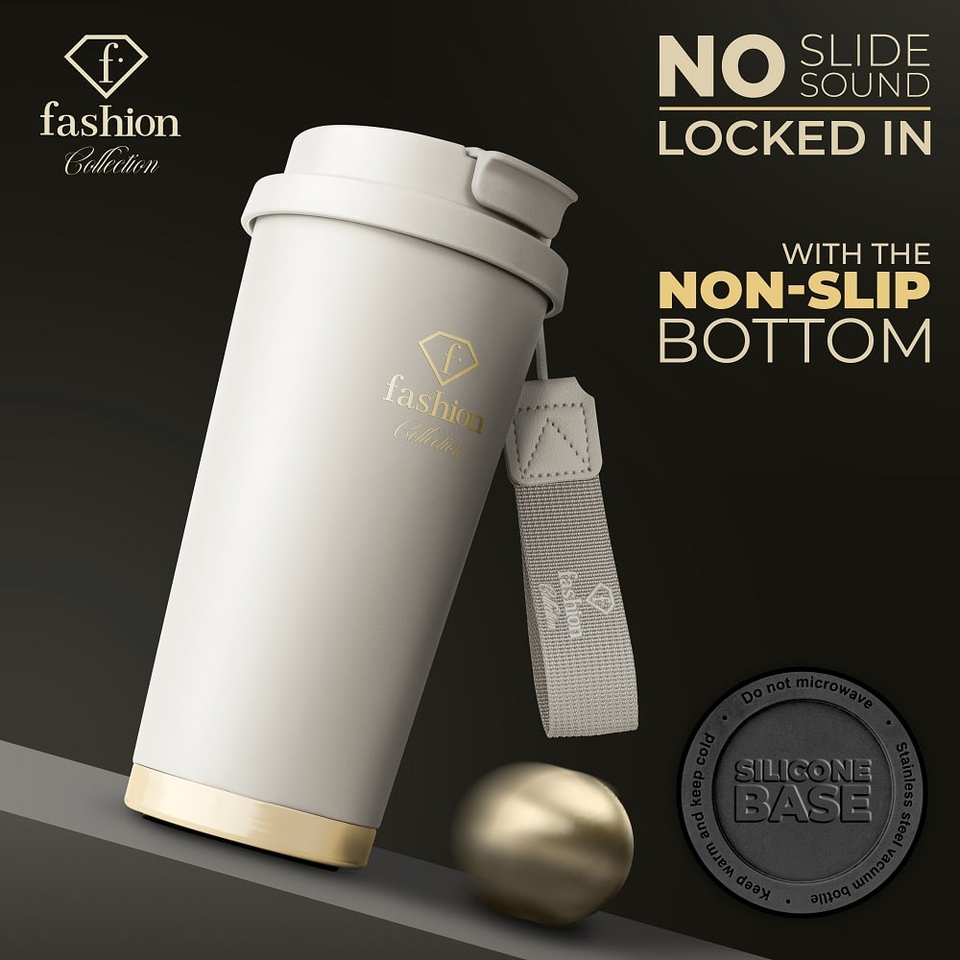 Coffee Mug 0.5L FTV0131 Berlinger Haus – Insulated Travel Mug Cream Gold