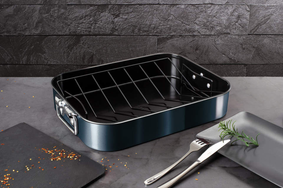 Roasting Pan and Rack Berlinger Haus BH-7850 Aquamarine