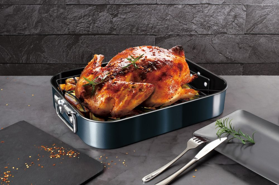 Roasting Pan and Rack Berlinger Haus BH-7850 Aquamarine
