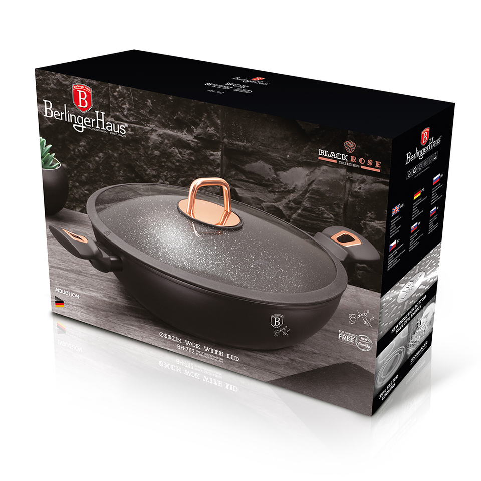 Shallow Pot 30 cm Berlinger Haus BH-7112 Black Rose Collection