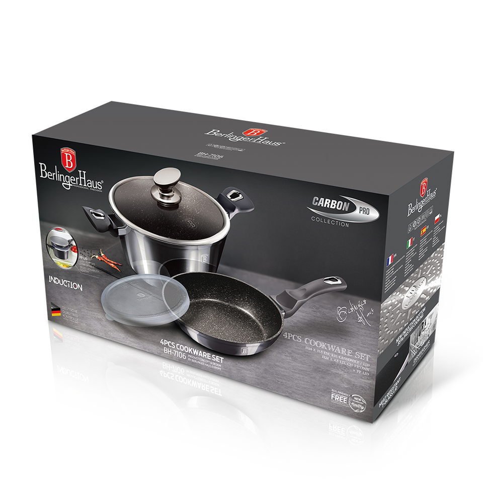 5-Piece Cookware Set Berlinger Haus BH 7106 Metallic Line Carbon Pro Edition
