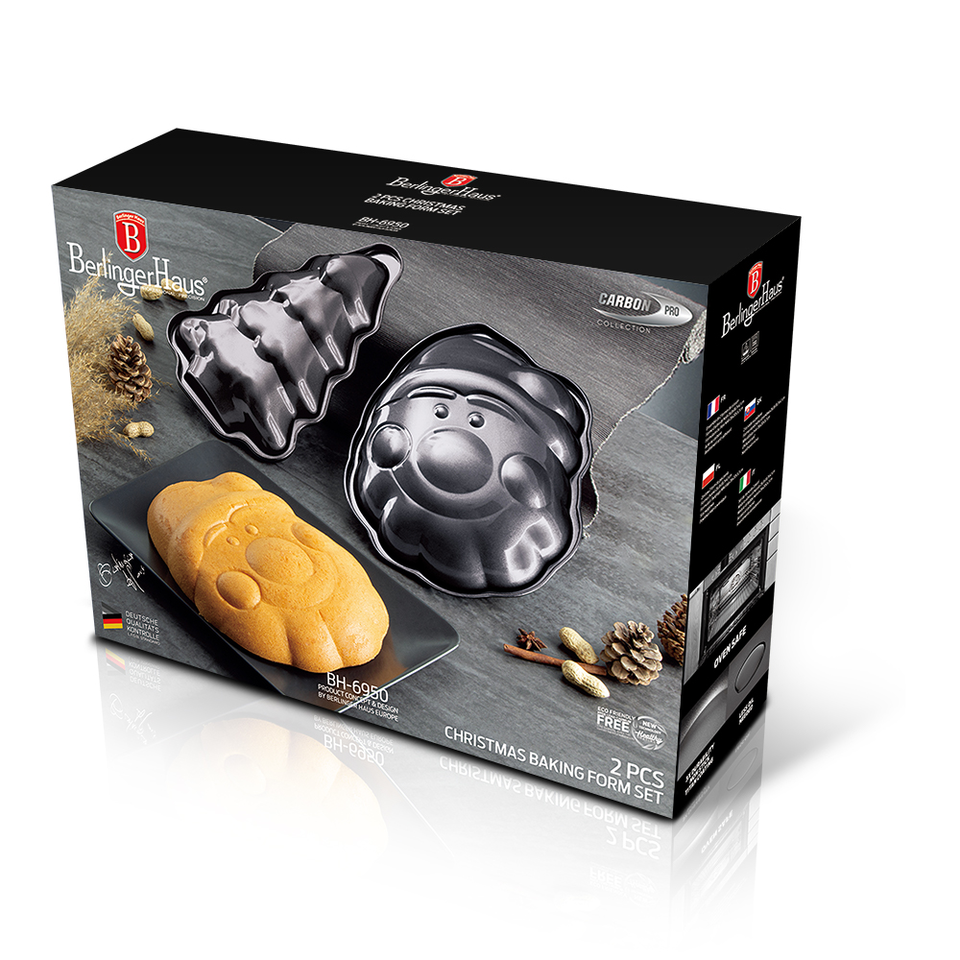2 pcs Christmas baking form set Berlinger Haus BH 6950 Сarbon pro