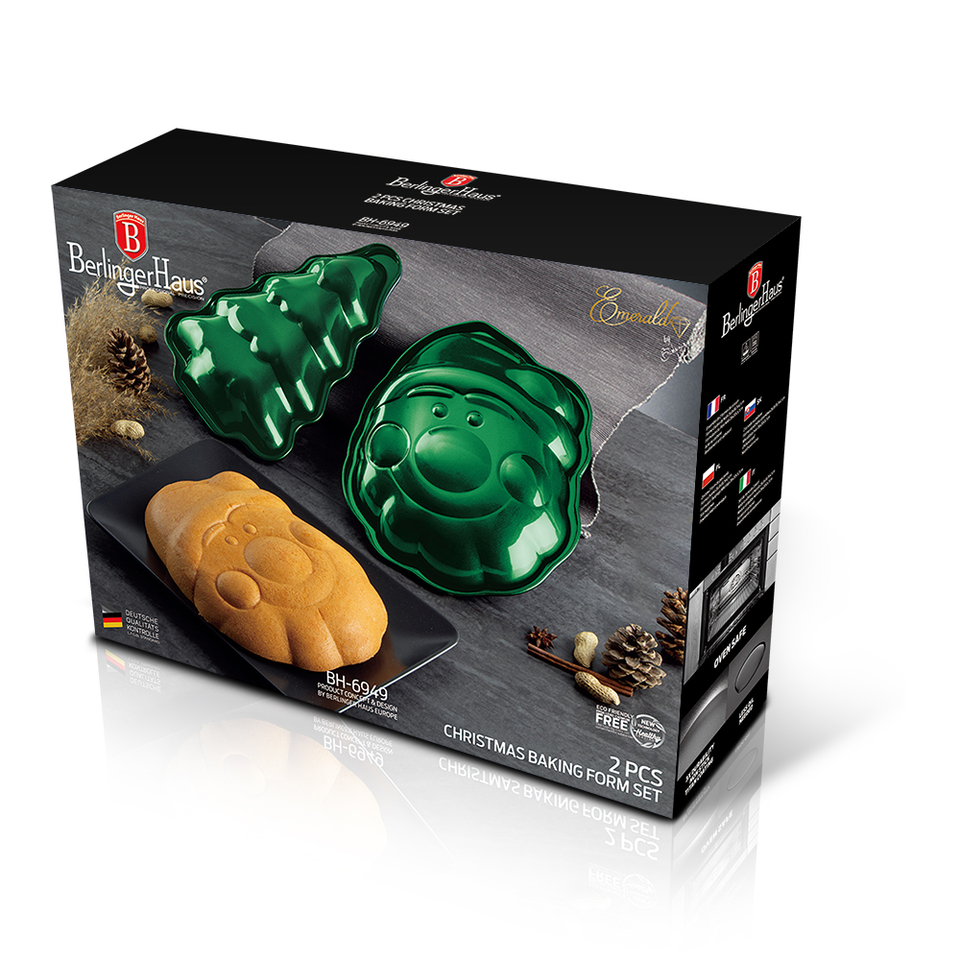 2 pcs Christmas baking form set Berlinger Haus BH 6949 Emerald