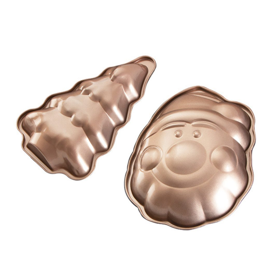 2 pcs Christmas baking form set Berlinger Haus BH 6948 Rose gold