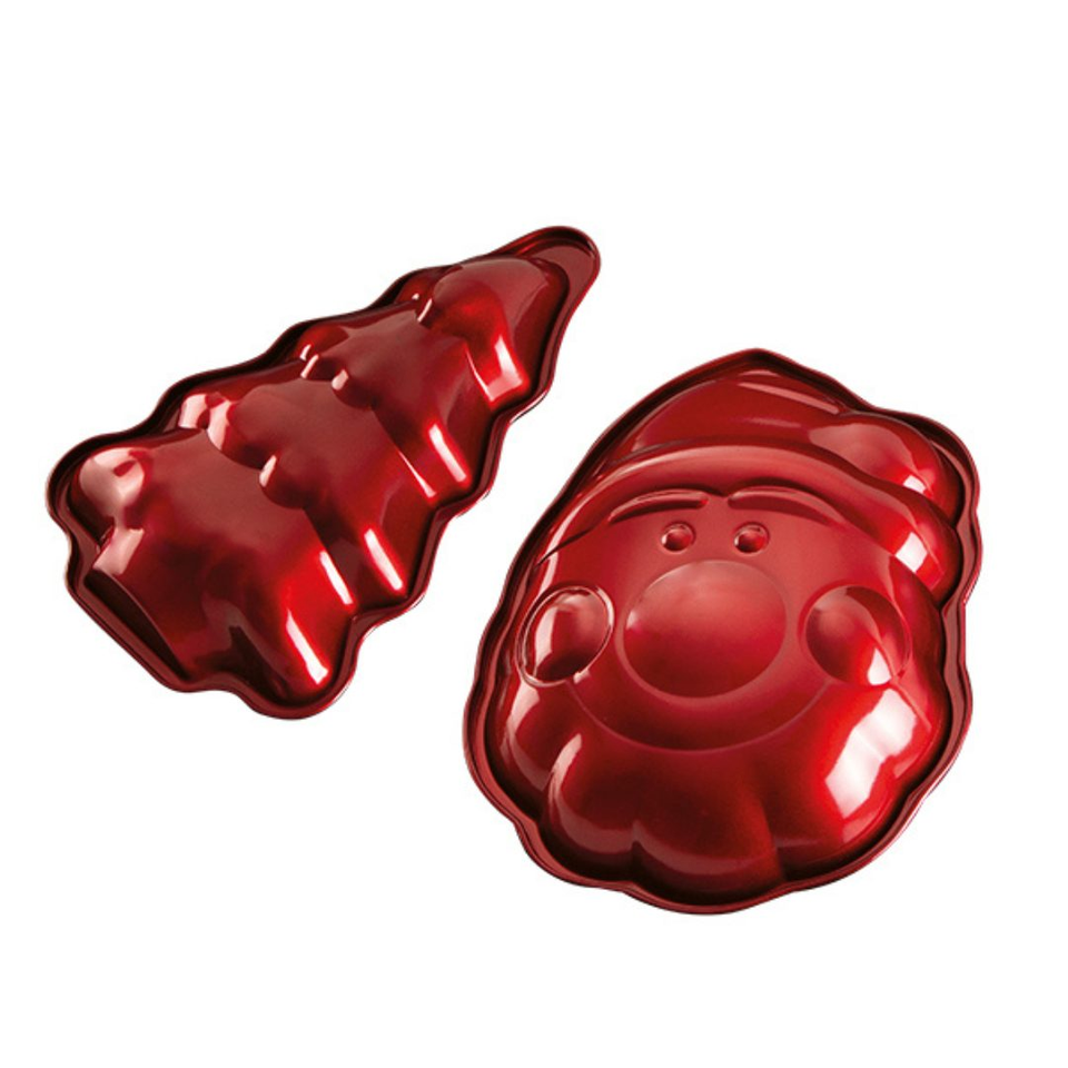 2 pcs Christmas baking form set Berlinger Haus BH 6947 Burgundy