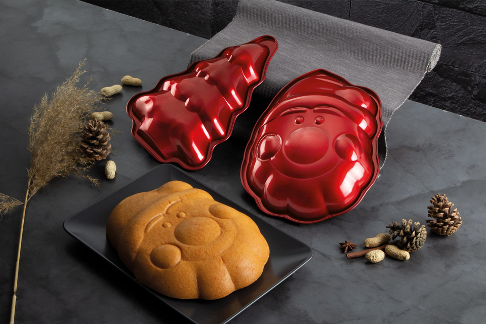 2 pcs Christmas baking form set Berlinger Haus BH 6947 Burgundy