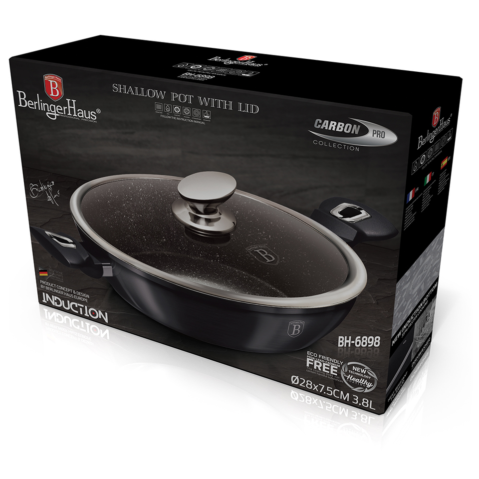 Shallow Pot 32 cm Berlinger Haus BH-6899 Metallic Line Carbon Pro Edition