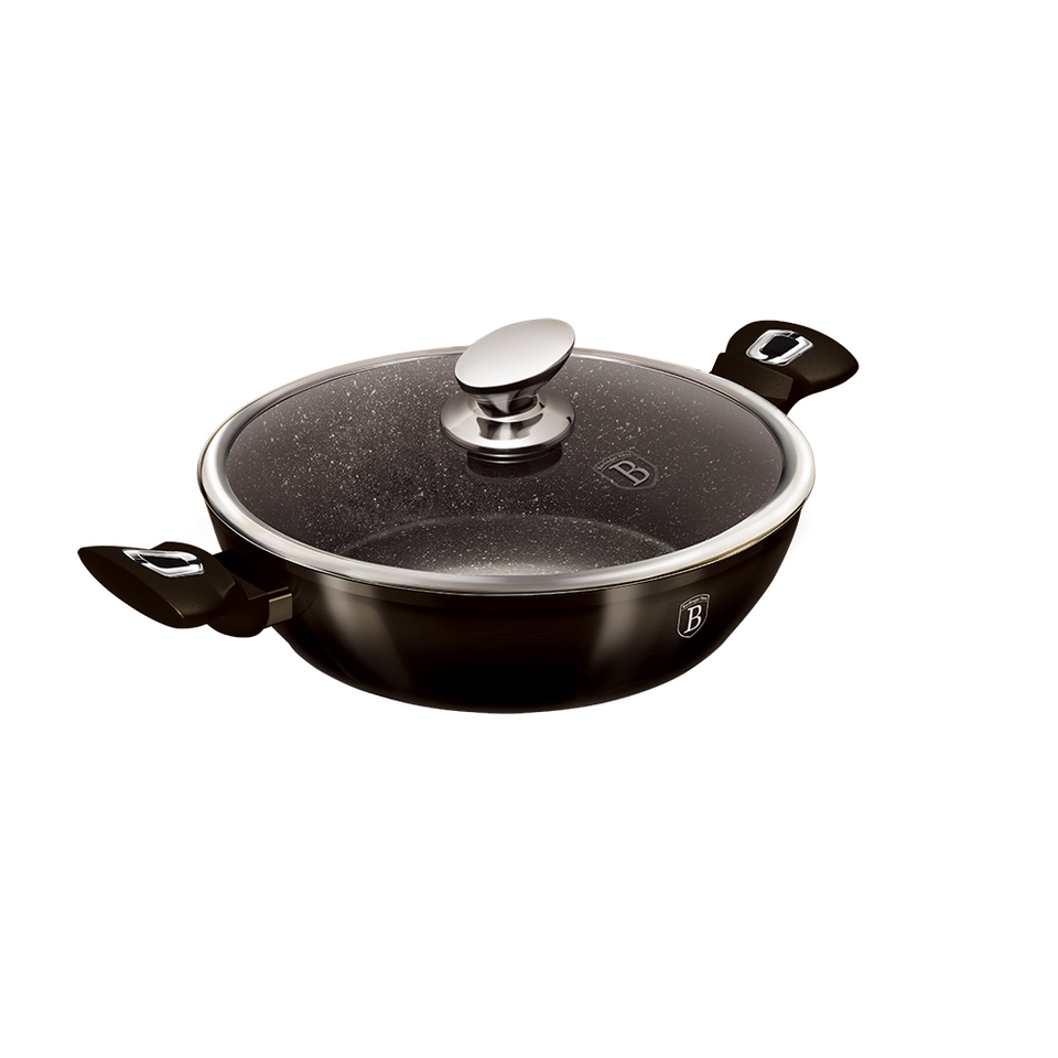 Shallow Pot 28 cm Berlinger Haus BH-6609 Metallic Line Shiny Black Edition