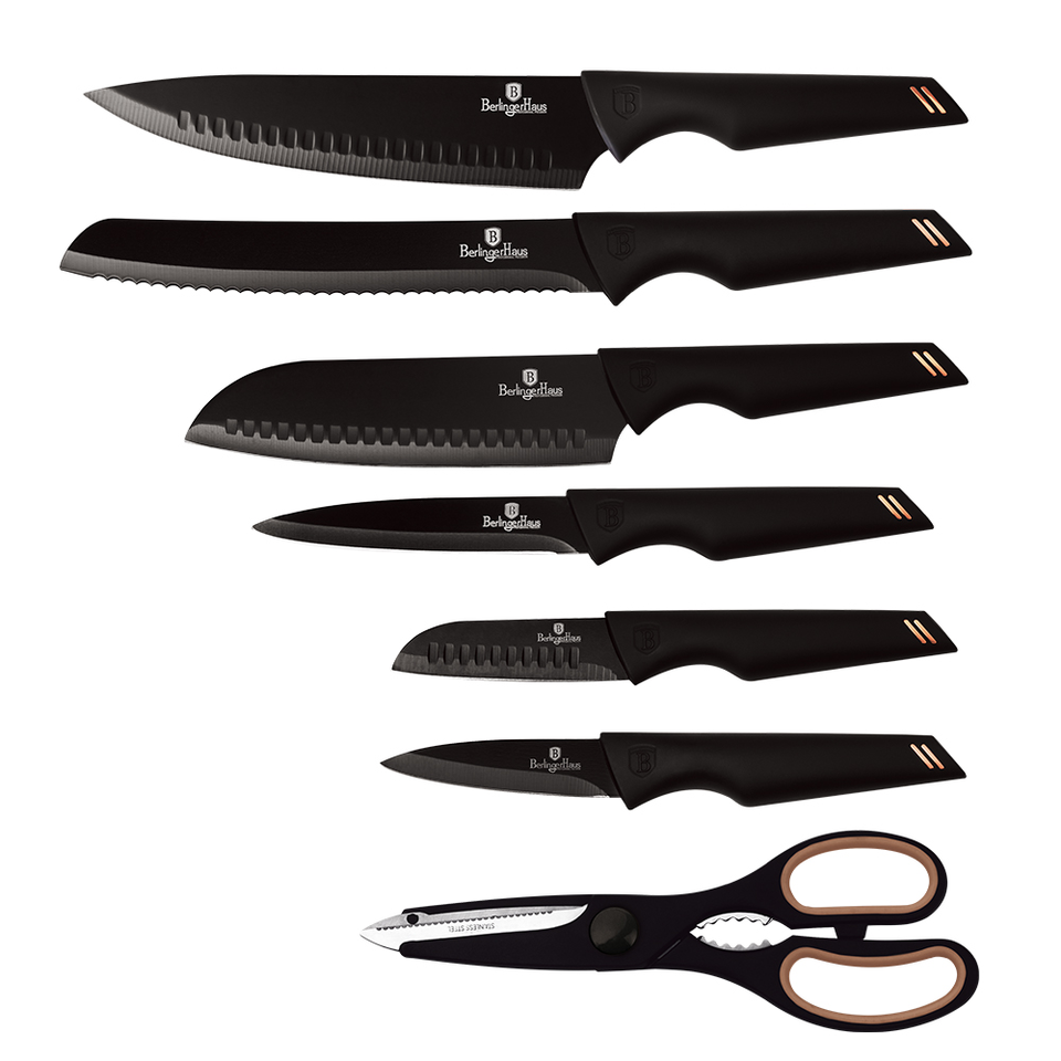 7-Piece Knife Set Berlinger Haus BH-2688 black- rose gold