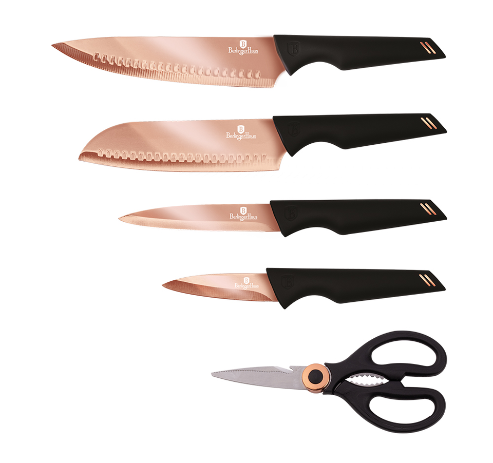5-Piece Knife Set Berlinger Haus BH-2652 black- rose gold