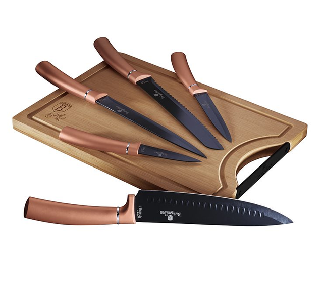 Knife set & BAMBOO CUTTING BOARD BERLINGER HAUS BH2575