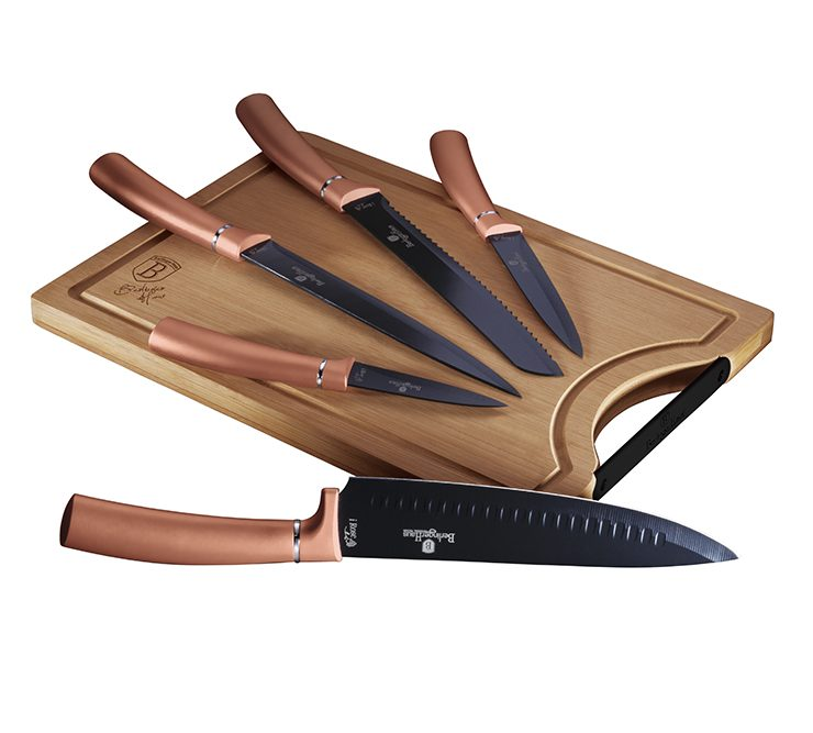 Knife set & BAMBOO CUTTING BOARD BERLINGER HAUS BH2575