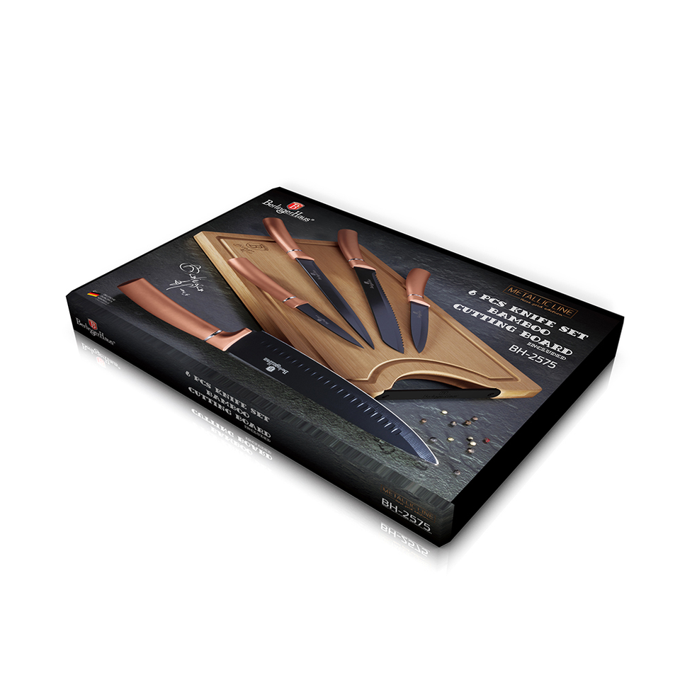 Knife set & BAMBOO CUTTING BOARD BERLINGER HAUS BH2575