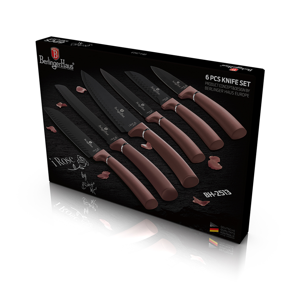 6-Piece Knife Set Berlinger Haus BH-2513 I-Rose Collection