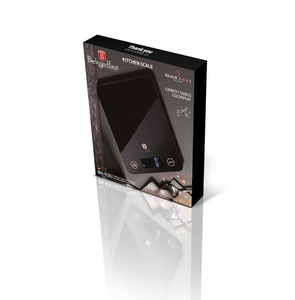Kitchen Scale Berlinger Haus BH/9361 black- rose gold