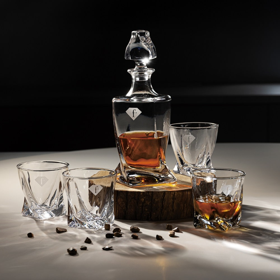 Whisky Set FTV0138 – Luxury Glass Bottle & 4 Glasses | Fashion by Berlinger Haus