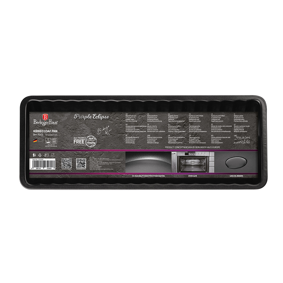 Ribbed Loaf Tin Berlinger Haus BH-7645 Purple Eclipse Collection