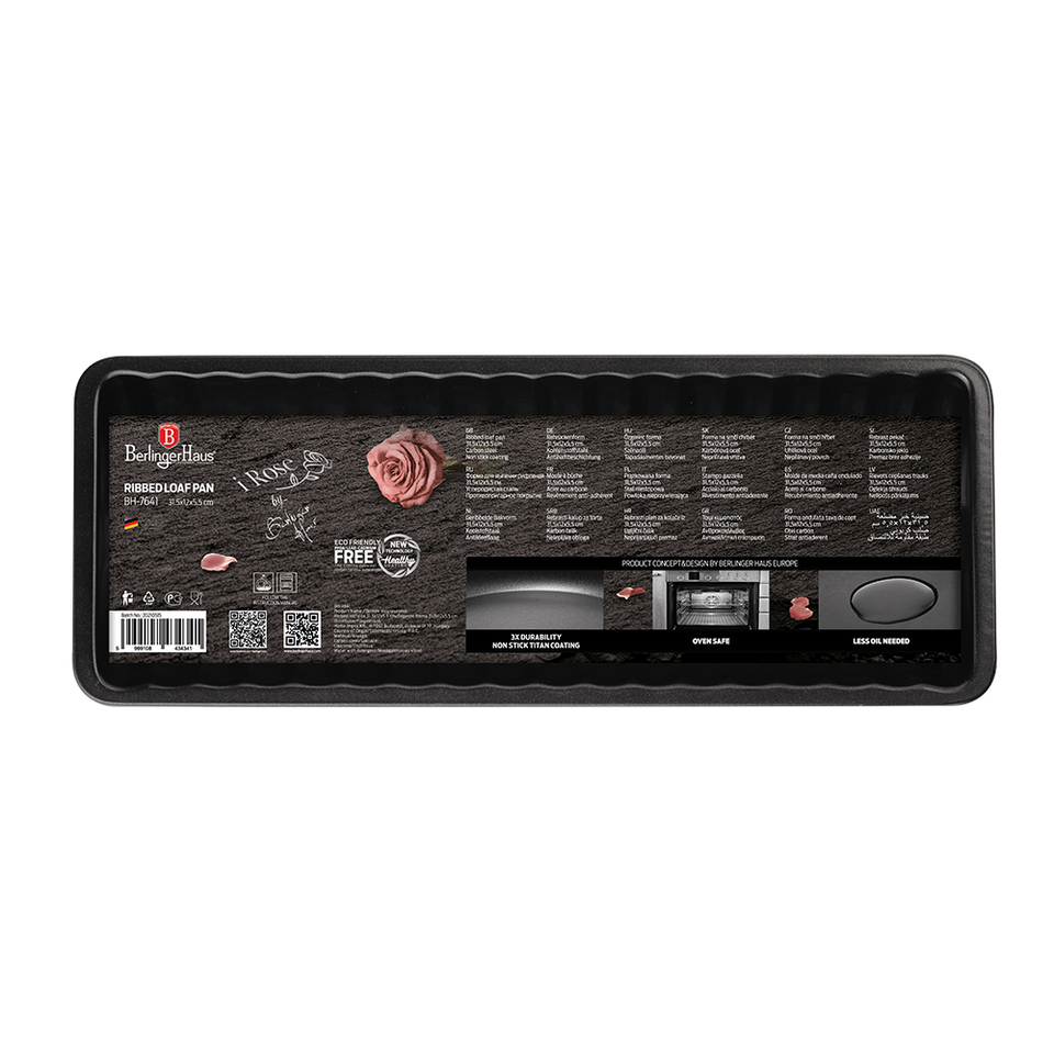 Ribbed Loaf Tin Berlinger Haus BH-7641 I-Rose Collection