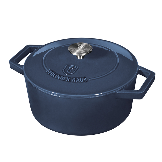 Cast Iron Petite Casserole Berlinger Haus BH-6521 Аquamarine Collection