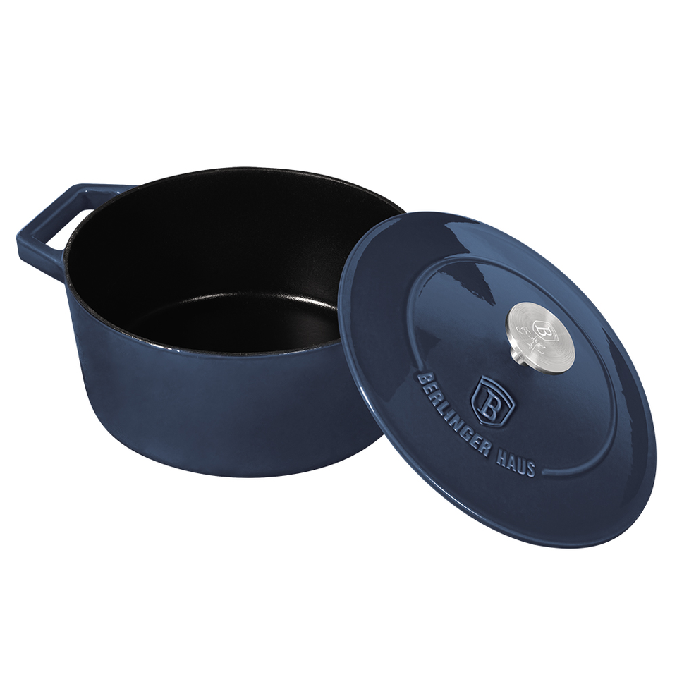 Cast Iron Petite Casserole Berlinger Haus BH-6521 Аquamarine Collection