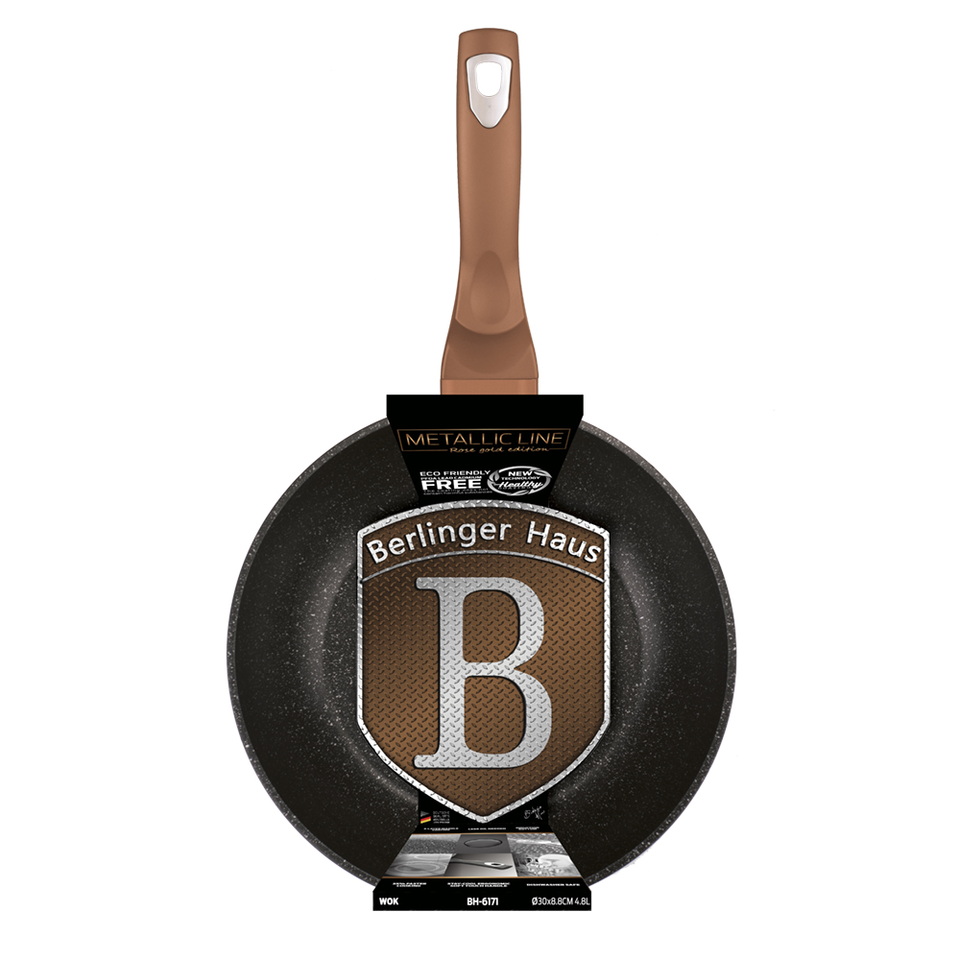 Wok 30 cm Berlinger Haus BH-6171 Rose Gold Collection