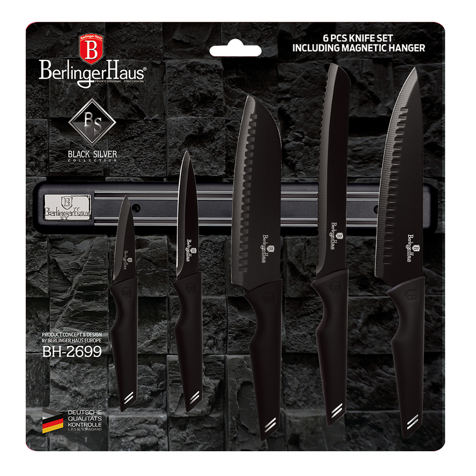 6-Piece Knife Set Berlinger Haus BH-2682  Black