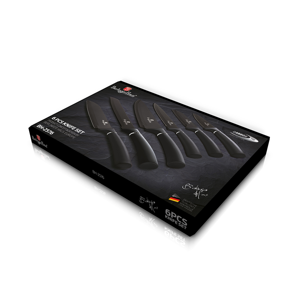 6-Piece Knife Set Berlinger Haus BH-2576 Carbon pro