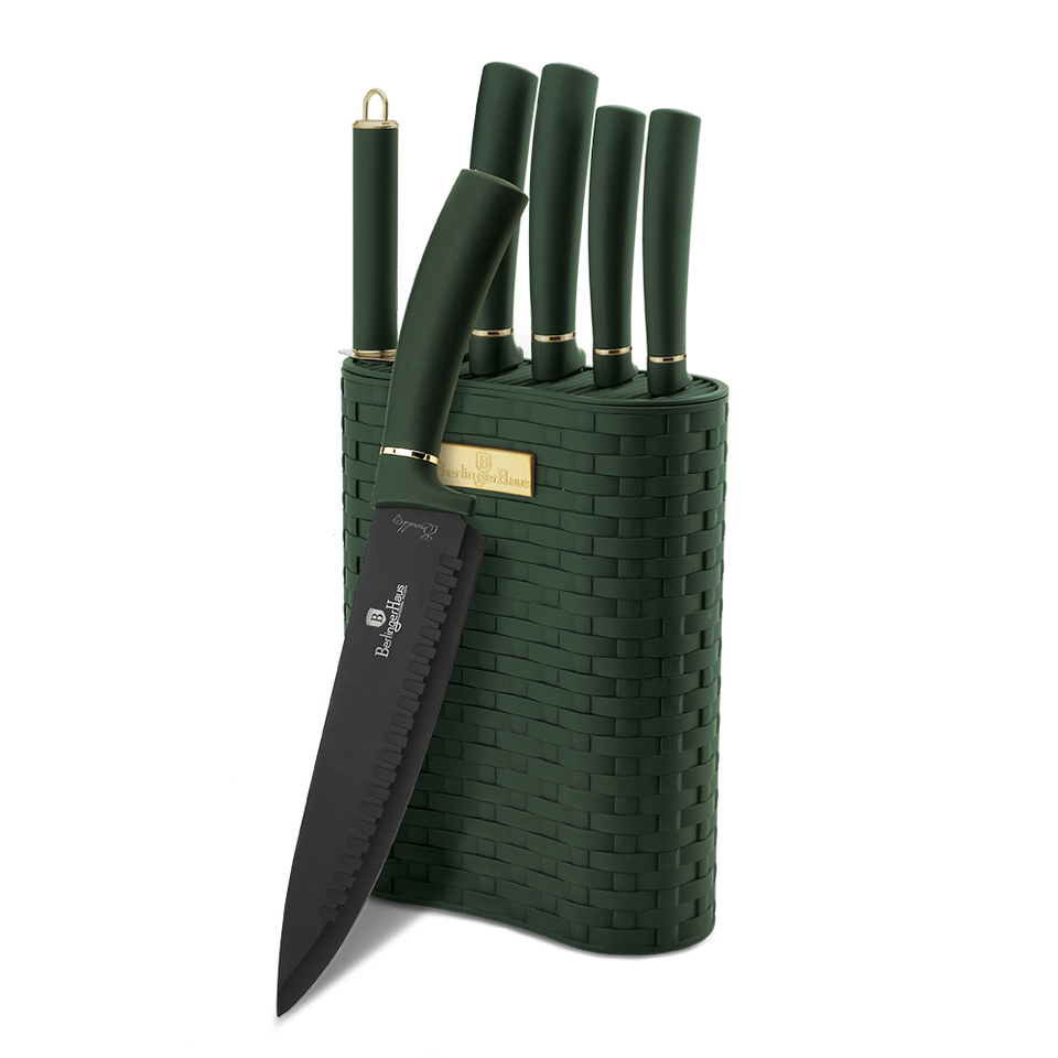 7-Piece Knife Set & Stand Berlinger Haus BH-2525 Emerald