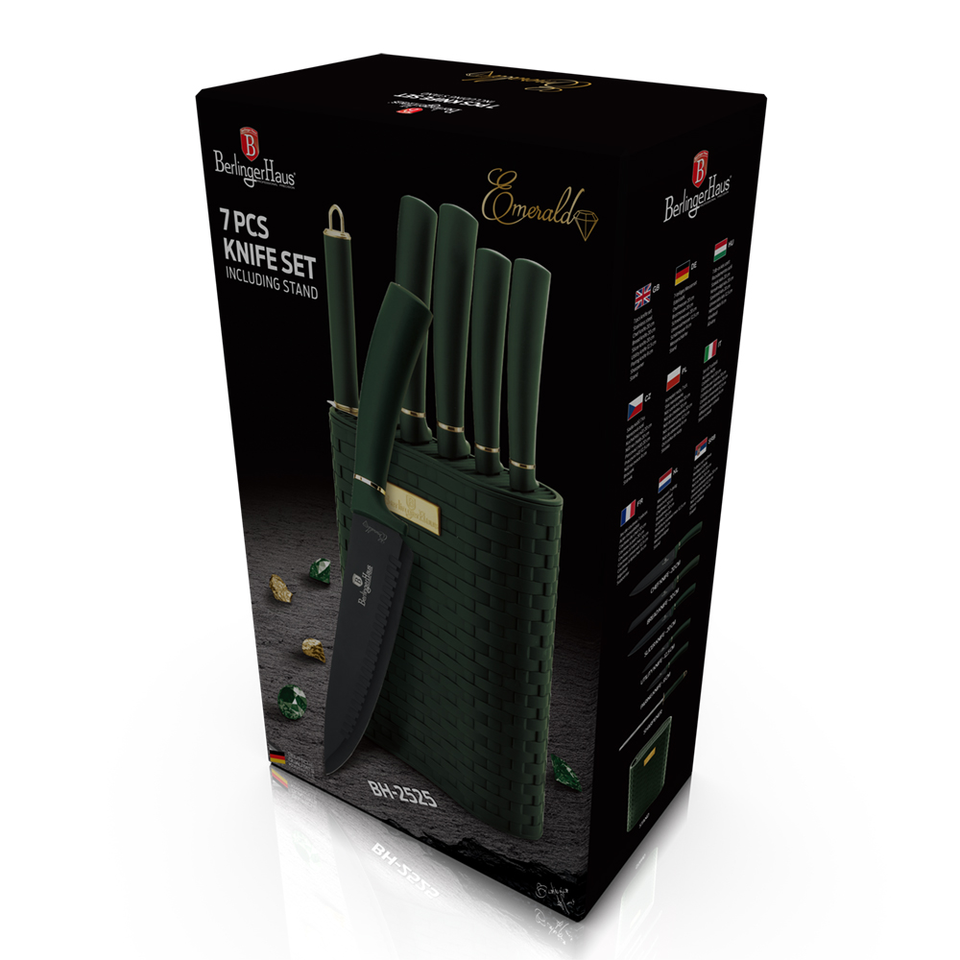 7-Piece Knife Set & Stand Berlinger Haus BH-2525 Emerald