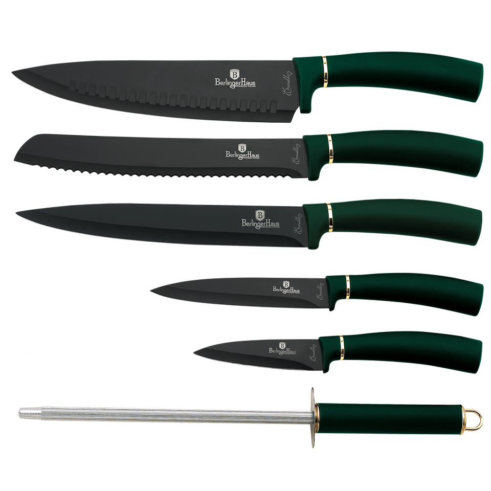 7-Piece Knife Set & Stand Berlinger Haus BH-2525 Emerald