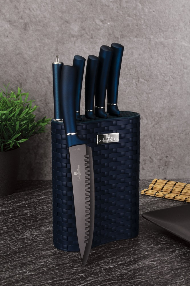 7-Piece Knife Set & Stand Berlinger Haus BH-2526 Aquamarine