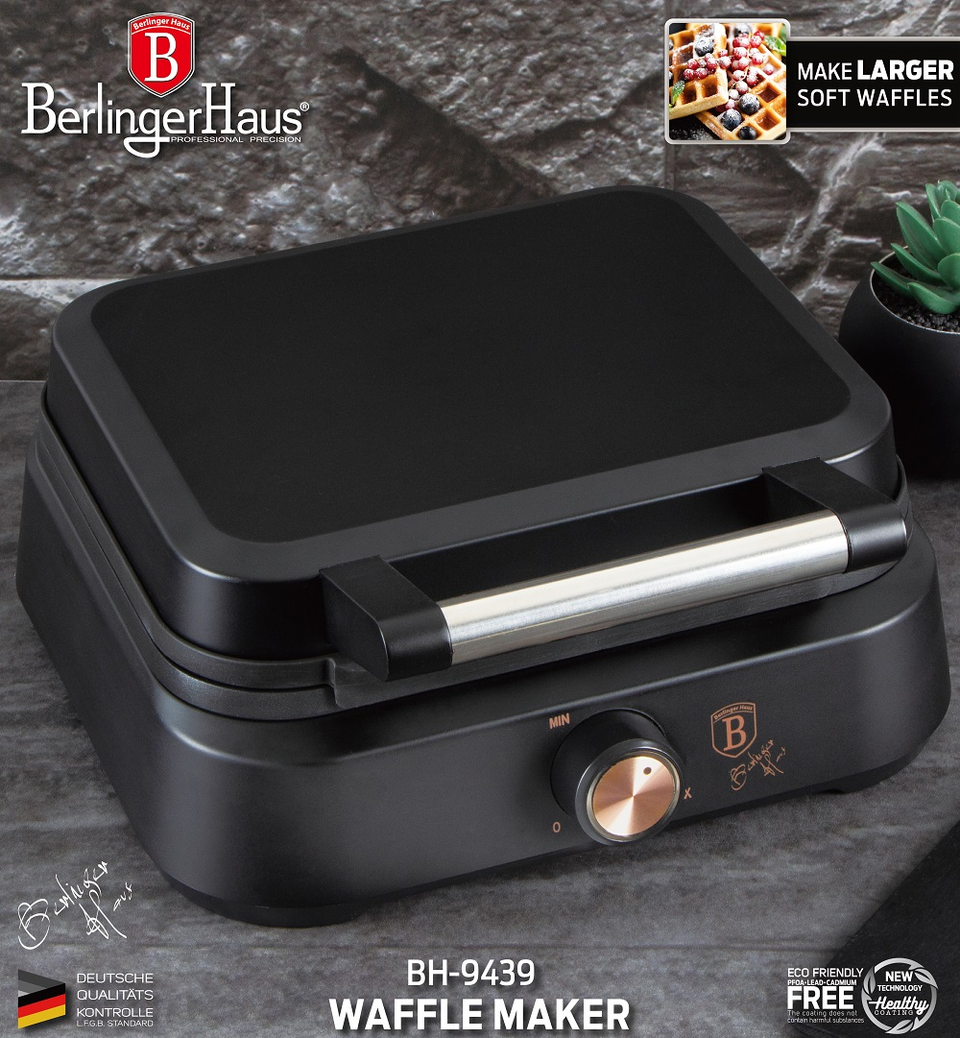 Waffle maker Berlinger Haus BH 9439 Black Rose
