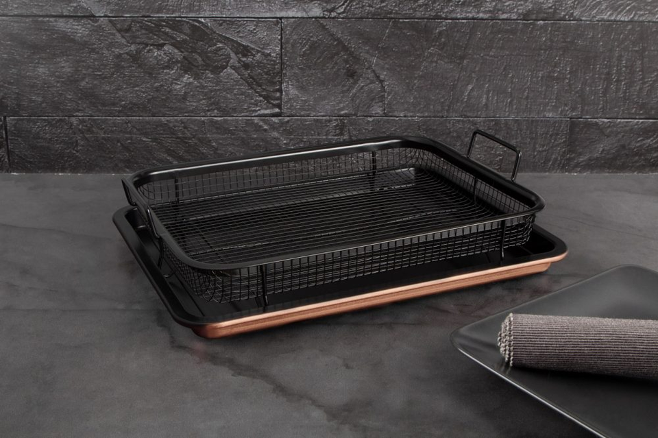 Oblong Roaster with Basket Berlinger Haus BH 7856 rose gold