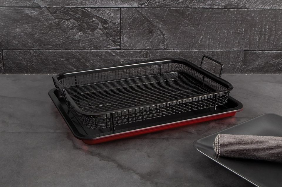 Oblong Roaster with Basket Berlinger Haus BH 7855 burgundy