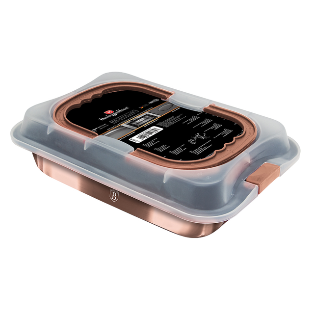 Oblong Roaster with Lid Berlinger Haus BH/7839 Rose Gold