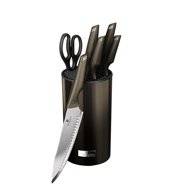 Kitchen Knife Set Berlinger Haus BH 2793 Metallic Line Shiny Black Edition
