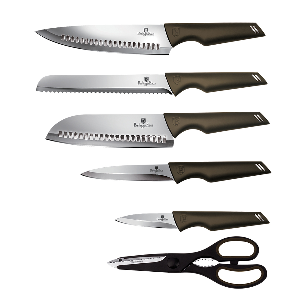 Kitchen Knife Set Berlinger Haus BH 2793 Metallic Line Shiny Black Edition