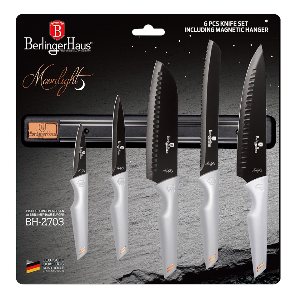 6-Piece Knife Set Berlinger Haus BH2703 Moonlight Collection