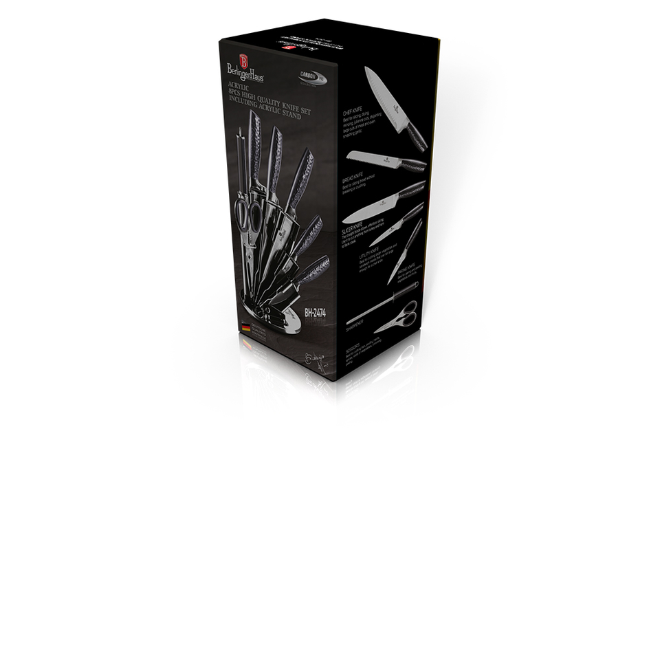 8-Piece Knife Set Berlinger Haus BH-2474 Carbon  Collection