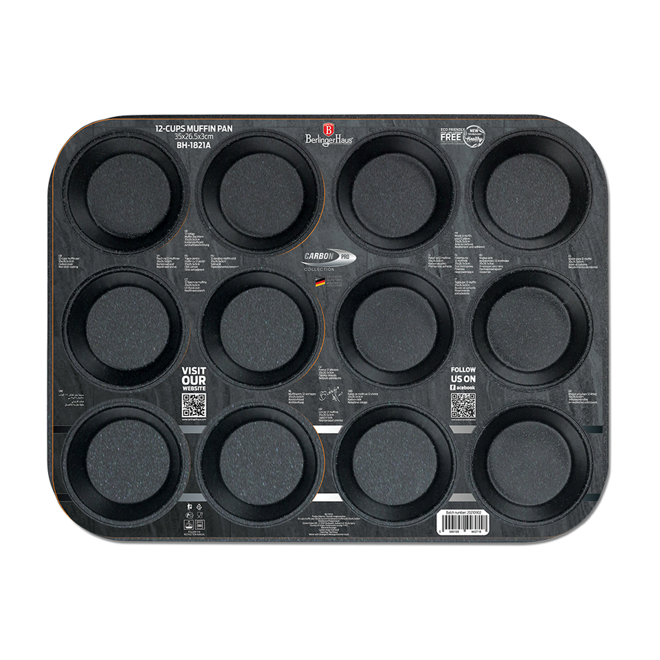 Muffin/Cupcake Tin Berlinger Haus BH/1821 Carbon Pro
