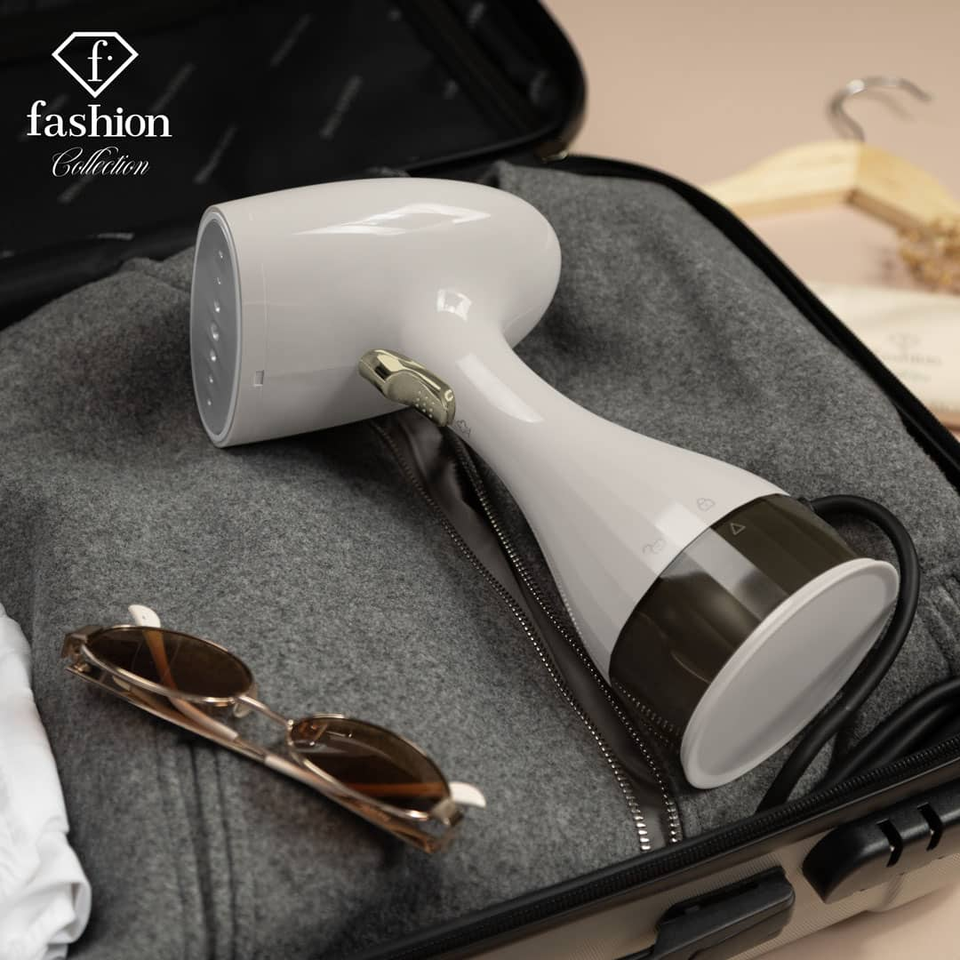 Handheld Steamer 1500W FTV0128 Cream–Gold | Fashion by Berlinger Haus | Powerful Steam & Compact Design