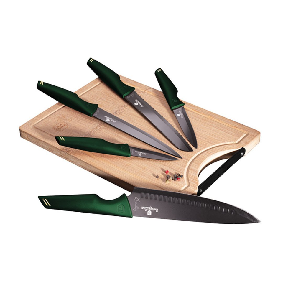 Knife set & BAMBOO CUTTING BOARD BERLINGER HAUS BH2706