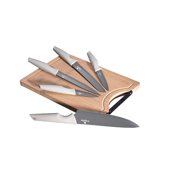 Knife set & BAMBOO CUTTING BOARD BERLINGER HAUS BH2838