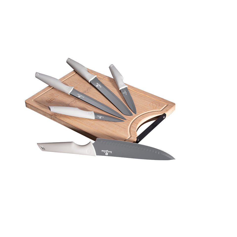 Knife set & BAMBOO CUTTING BOARD BERLINGER HAUS BH2838