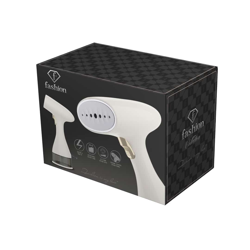 Handheld Steamer 1500W FTV0128 Cream–Gold | Fashion by Berlinger Haus | Powerful Steam & Compact Design