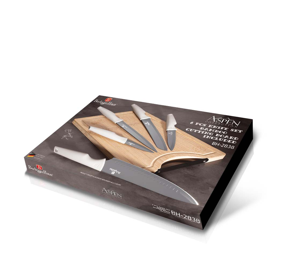 Knife set & BAMBOO CUTTING BOARD BERLINGER HAUS BH2838