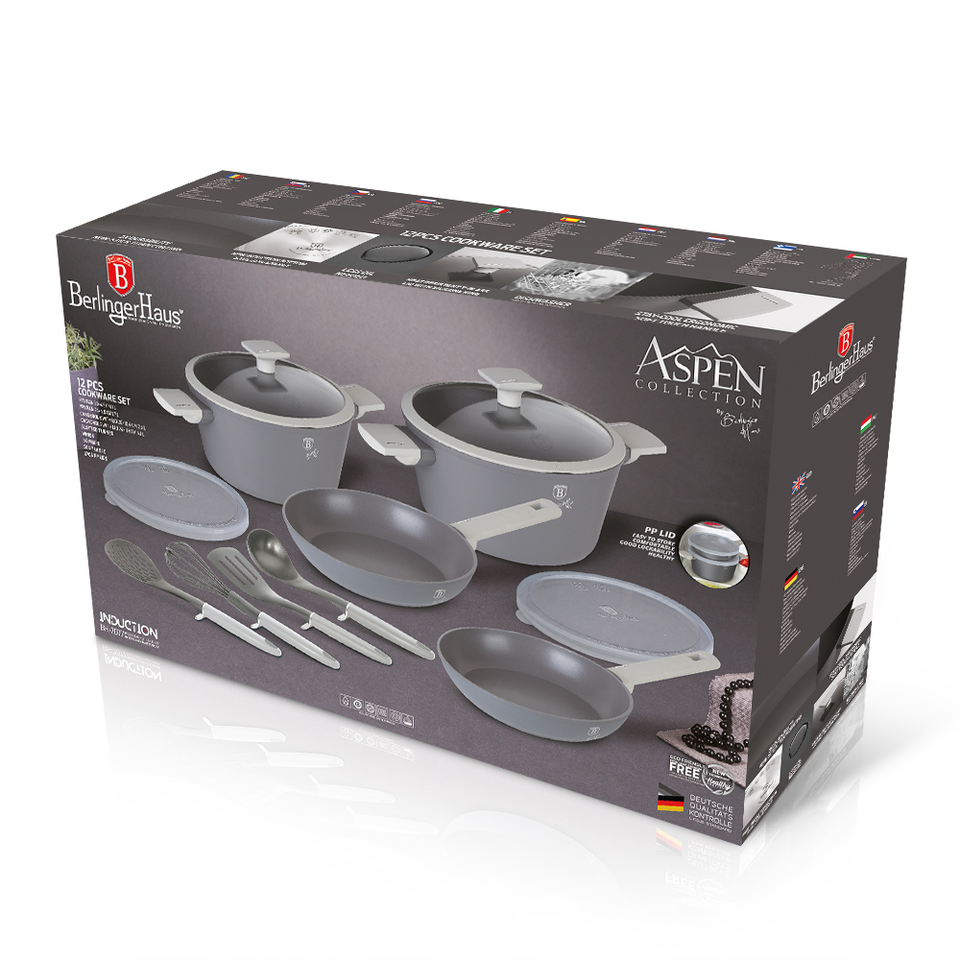 12-Piece Cookware Set Berlinger Haus BH-7077 Aspen Collection