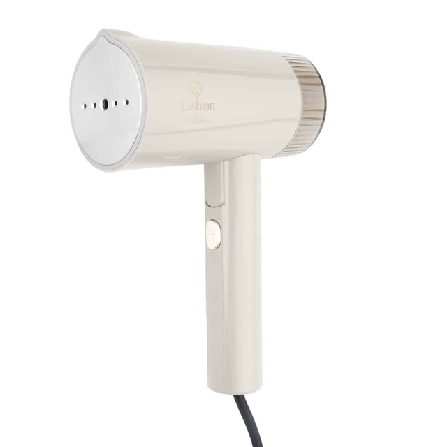 Foldable Handheld Steamer FTV0126 – Cream–Gold | 1000W Portable Garment Steamer | Fashion by Berlinger Haus